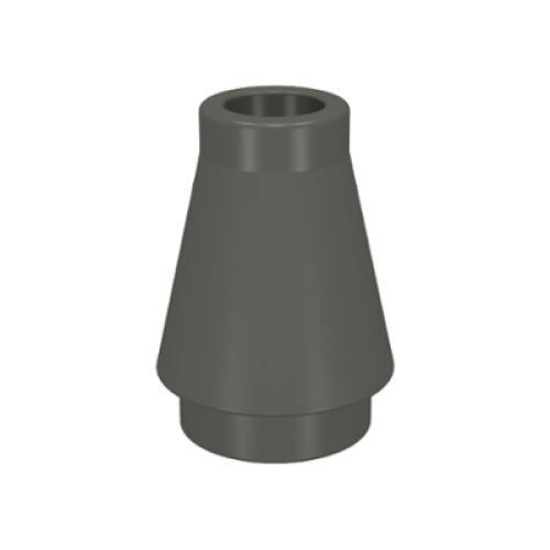 Деталь LEGO 4589 Cone 1 x 1 - Dark Gray