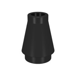 Cone 1 x 1 - Black