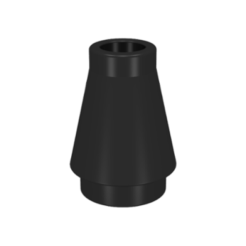 Деталь LEGO 4589 Cone 1 x 1 - Black