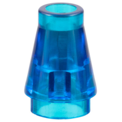Cone 1 x 1 - Trans-Dark Blue