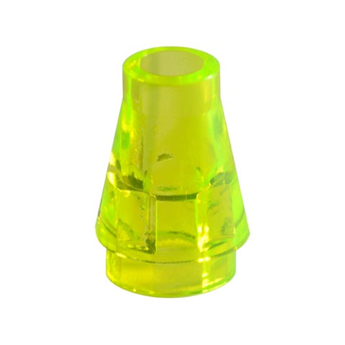 Деталь LEGO 4589 Cone 1 x 1 - Trans-Neon Green