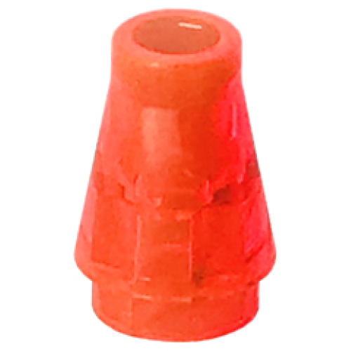 Деталь LEGO 4589 Cone 1 x 1 - Trans-Neon Orange