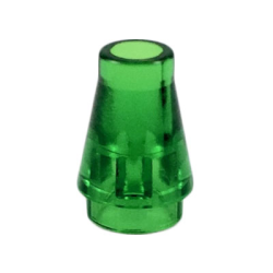 Cone 1 x 1 - Trans-Green