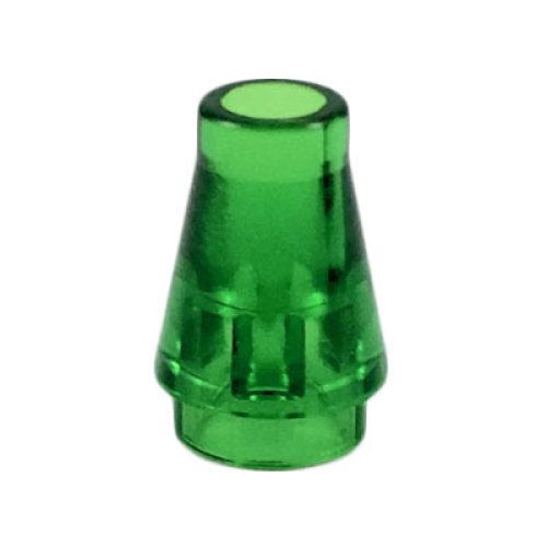 Деталь LEGO 4589 Cone 1 x 1 - Trans-Green