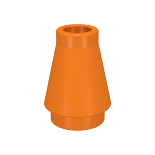 Деталь LEGO 4589 Cone 1 x 1 - Orange
