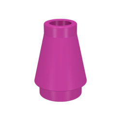 Cone 1 x 1 - Dark Pink
