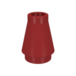 Cone 1 x 1 - Dark Red