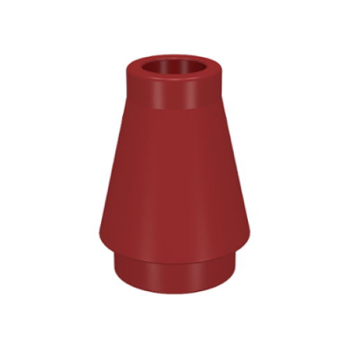 Деталь LEGO 4589 Cone 1 x 1 - Dark Red