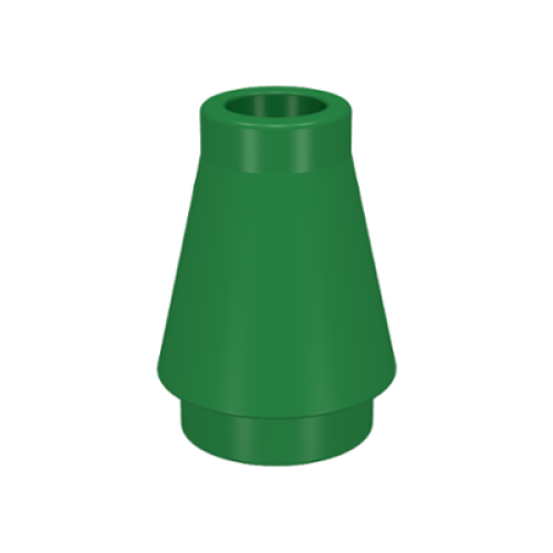 Деталь LEGO 4589 Cone 1 x 1 - Green