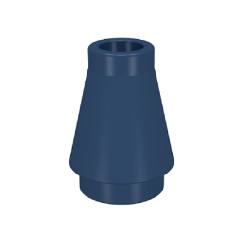Деталь LEGO 4589 Cone 1 x 1 - Dark Blue