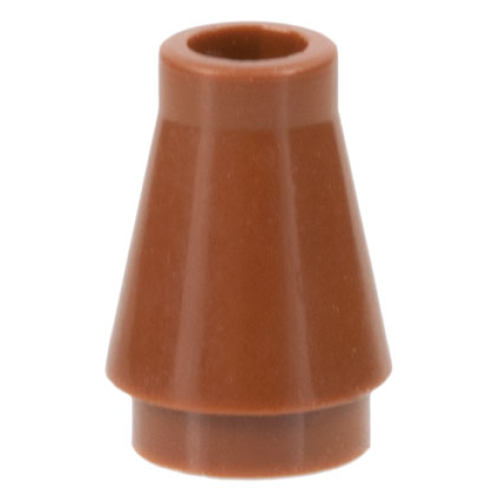 Деталь LEGO 4589 Cone 1 x 1 - Brown
