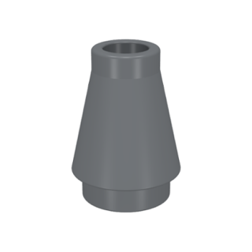 Деталь LEGO 4589 Cone 1 x 1 - Dark Bluish Gray