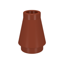 Cone 1 x 1 - Reddish Brown