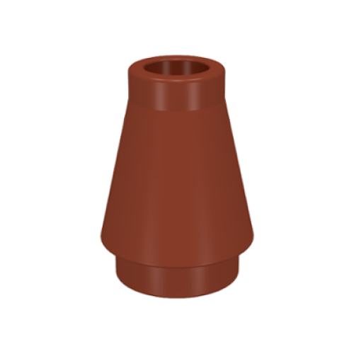 Деталь LEGO 4589 Cone 1 x 1 - Reddish Brown
