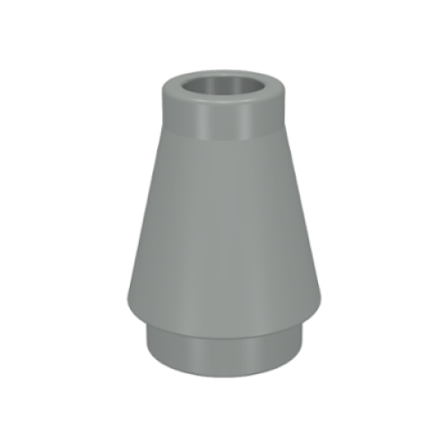Деталь LEGO 4589 Cone 1 x 1 - Light Gray