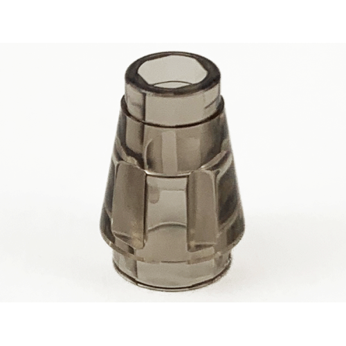 Деталь LEGO 4589b Cone 1 x 1 with Top Groove - Trans-Brown