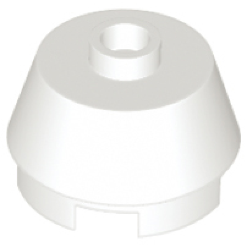 Деталь LEGO 98100 Cone 2 x 2 Truncated - White