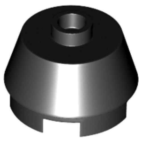 Деталь LEGO 98100 Cone 2 x 2 Truncated - Black