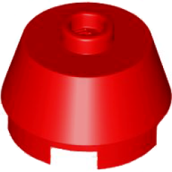 Cone 2 x 2 Truncated - Red Cone 2 x 2 Truncated - Red