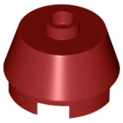 Cone 2 x 2 Truncated - Dark Red Cone 2 x 2 Truncated - Dark Red