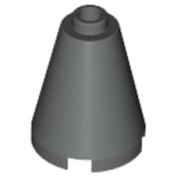 Cone 2 x 2 x 2 - Open Stud - Dark Gray Cone 2 x 2 x 2 - Open Stud - Dark Gray