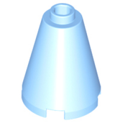 Cone 2 x 2 x 2 - Open Stud - Bright Light Blue Cone 2 x 2 x 2 - Open Stud - Bright Light Blue