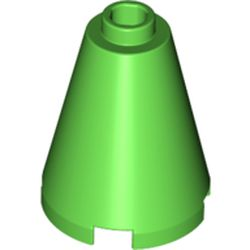 Cone 2 x 2 x 2 - Open Stud - Bright Green Cone 2 x 2 x 2 - Open Stud - Bright Green