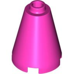 Cone 2 x 2 x 2 - Open Stud - Dark Pink Cone 2 x 2 x 2 - Open Stud - Dark Pink