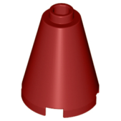 Cone 2 x 2 x 2 - Open Stud - Dark Red Cone 2 x 2 x 2 - Open Stud - Dark Red