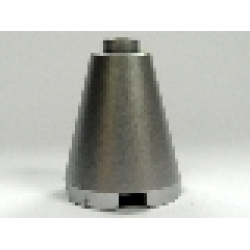 Cone 2 x 2 x 2 - Open Stud - Metallic Silver Cone 2 x 2 x 2 - Open Stud - Metallic Silver