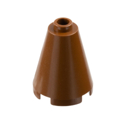 Cone 2 x 2 x 2 - Open Stud - Brown Cone 2 x 2 x 2 - Open Stud - Brown
