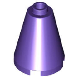 Cone 2 x 2 x 2 - Open Stud - Dark Purple Cone 2 x 2 x 2 - Open Stud - Dark Purple
