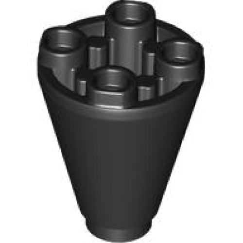 Деталь LEGO 49309 Cone 2 x 2 x 2 Inverted - Black