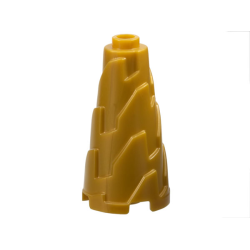 Cone 2 x 2 x 3 Jagged - Step Drill - Pearl Gold