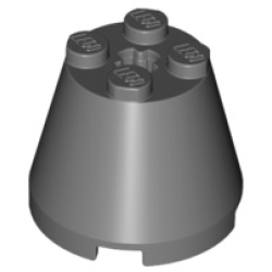 Cone 3 x 3 x 2 - Dark Bluish Gray
