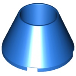 Cone 4 x 4 x 2 Hollow No Studs - Blue
