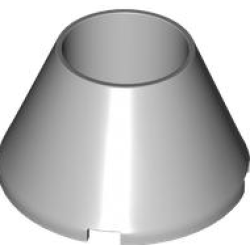 Cone 4 x 4 x 2 Hollow No Studs - Light Bluish Gray