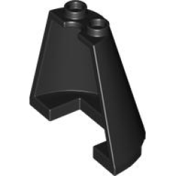 Cone Half 4 x 2 x 3 - Black