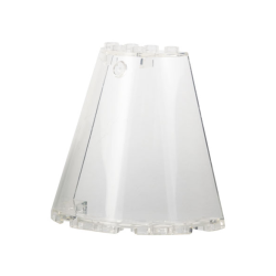 Cone Half 8 x 4 x 6 - Trans-Clear Cone Half 8 x 4 x 6 - Trans-Clear