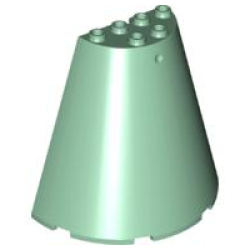 Cone Half 8 x 4 x 6 - Sand Green Cone Half 8 x 4 x 6 - Sand Green