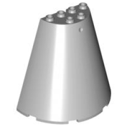 Cone Half 8 x 4 x 6 - Light Bluish Gray Cone Half 8 x 4 x 6 - Light Bluish Gray