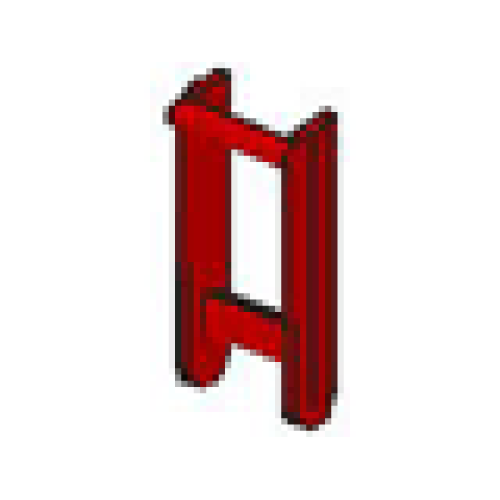 Деталь LEGO 637 Conveyor Belt Inclined Stand - Red