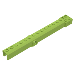 Crane Arm Outside, Wide with Pin Hole at Mid-Point - Lime Crane Arm Outside, Wide with Pin Hole at Mid-Point - Lime