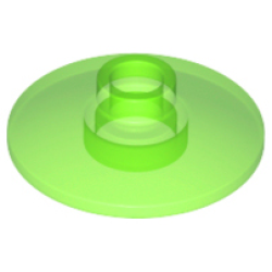 Dish 2 x 2 Inverted (Radar) - Trans-Bright Green