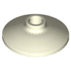 Dish 2 x 2 Inverted (Radar) - Glow In Dark White