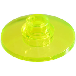 Dish 2 x 2 Inverted (Radar) - Trans-Neon Green