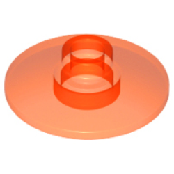 Dish 2 x 2 Inverted (Radar) - Trans-Neon Orange