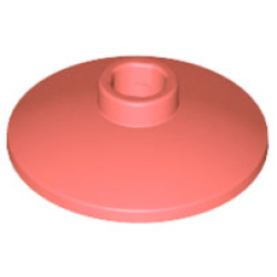 Dish 2 x 2 Inverted (Radar) - Coral Dish 2 x 2 Inverted (Radar) - Coral