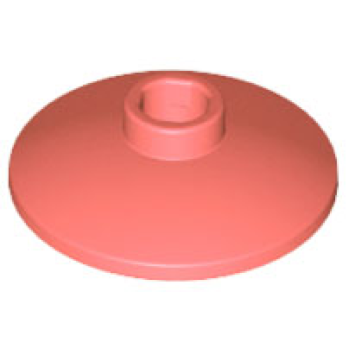 Деталь LEGO 4740 Dish 2 x 2 Inverted (Radar) - Coral