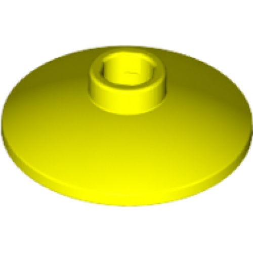 Деталь LEGO 4740 Dish 2 x 2 Inverted (Radar) - Neon Yellow